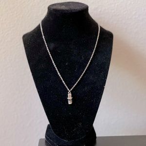 Handmade Skeleton in Top Hat Necklace